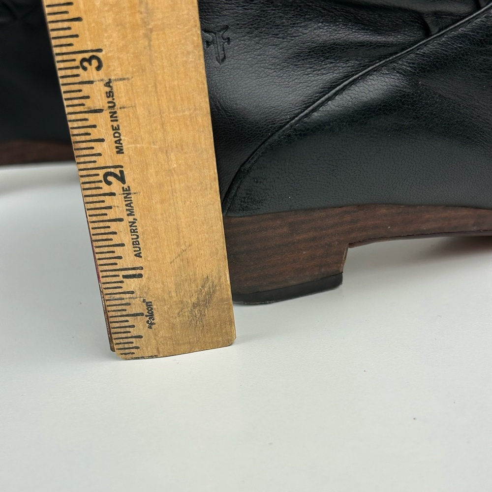VINTAGE FRYE ANKLE BOOTS BLACK SIZE 7 - Picture 10 of 13